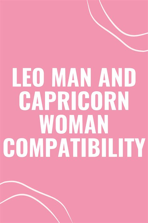 Leo Man & Capricorn Woman Compatibility: Perfect。